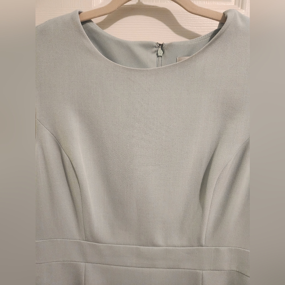 NWOT Kasper Mint Green Crepe Sheath - Picture 3 of 7